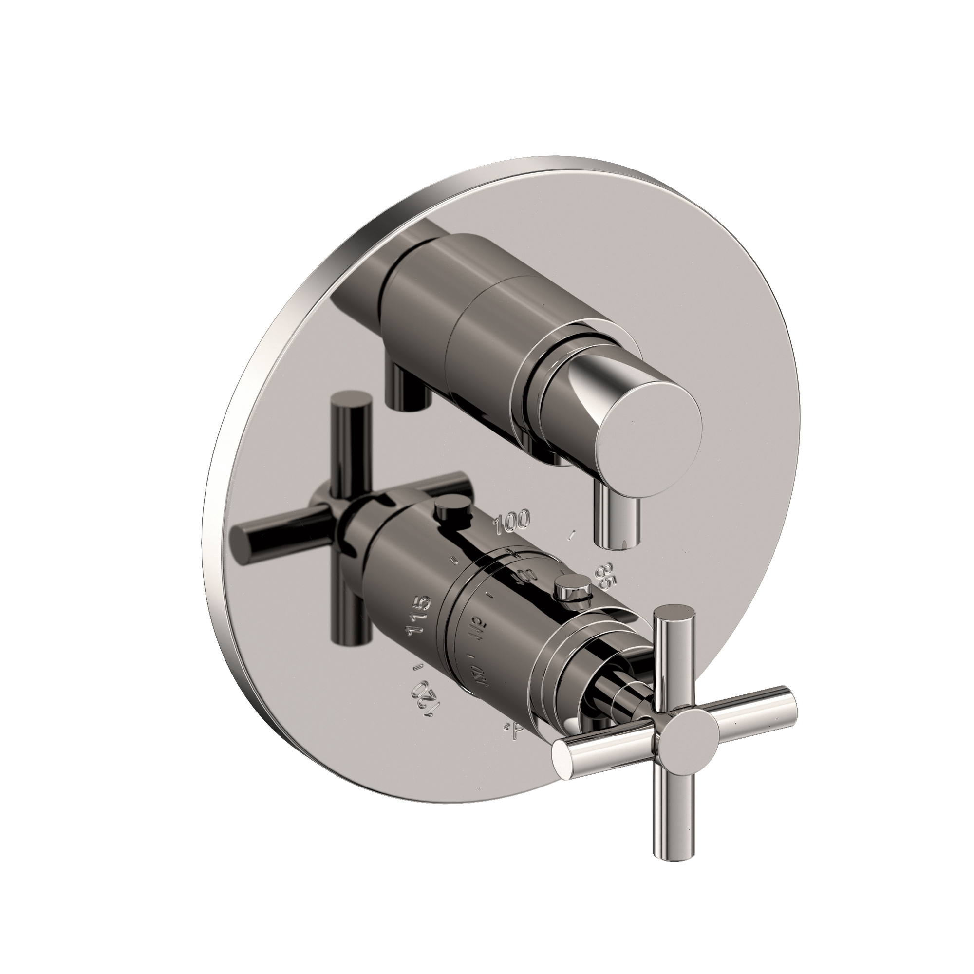 Newport Brass East Linear Round Thermostatic Valve Trim Only with 2 Cross Handles