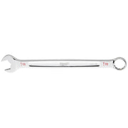 Silver Milwaukee 1-1/2" combination wrench with open end on left and ring end on right.
