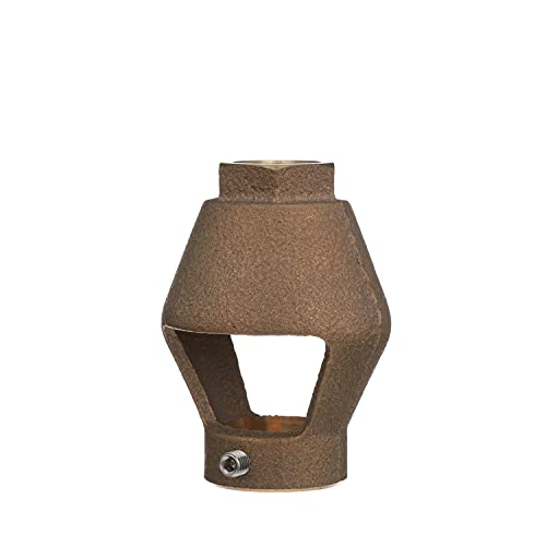 Bronze air gap assembly with threaded top connection and open center slot design.