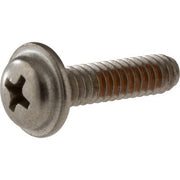 Stainless steel screw with Phillips head and wide pan head for Delta Monitor 17 Series faucet handle.