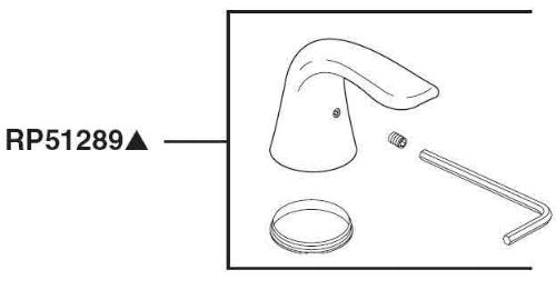 Champagne bronze metal lever handle kit with curved spout, ring trim, and mounting hardware for roman tub installation.