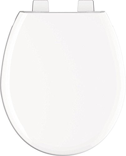Delta Sanborne 801902-WH Round Front Slow-Close Toilet Seat in White Finish