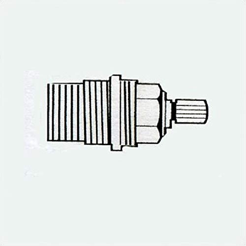 GROHE 90 degree ceramic cartridge valve component with threaded inlet and ribbed control stem.