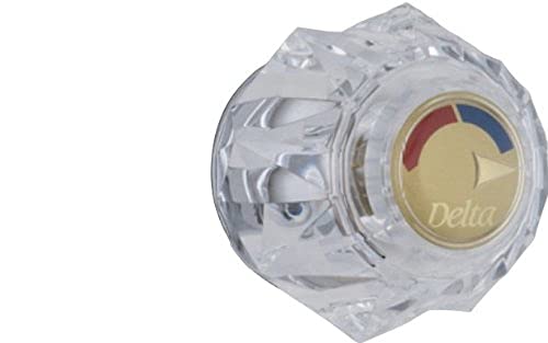 Delta H71PB Clear Knob Handle Kit in Polished Brass Finish