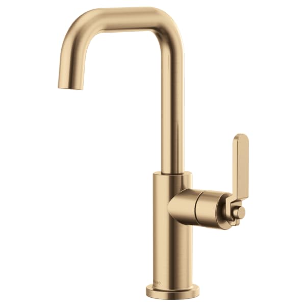 Brizo Litze Bar Faucet with Square Spout & Industrial Handle Kit