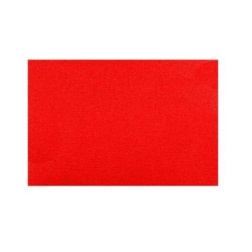 Red rectangular sanding sheet with textured surface, 12 by 18 inches.
