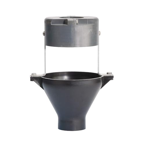 Watts 957 Series air gap assembly with gray cylindrical top chamber and black conical basin bottom connected by metal support