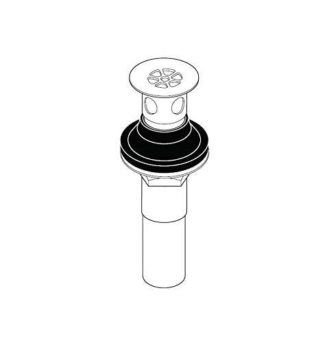 Polished nickel grid strainer vessel with overflow ring and cylindrical body, shown in technical drawing view.