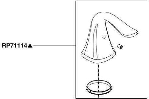 Venetian bronze metal lever handle with curved design and circular base mounting plate, shown disassembled with hardware.