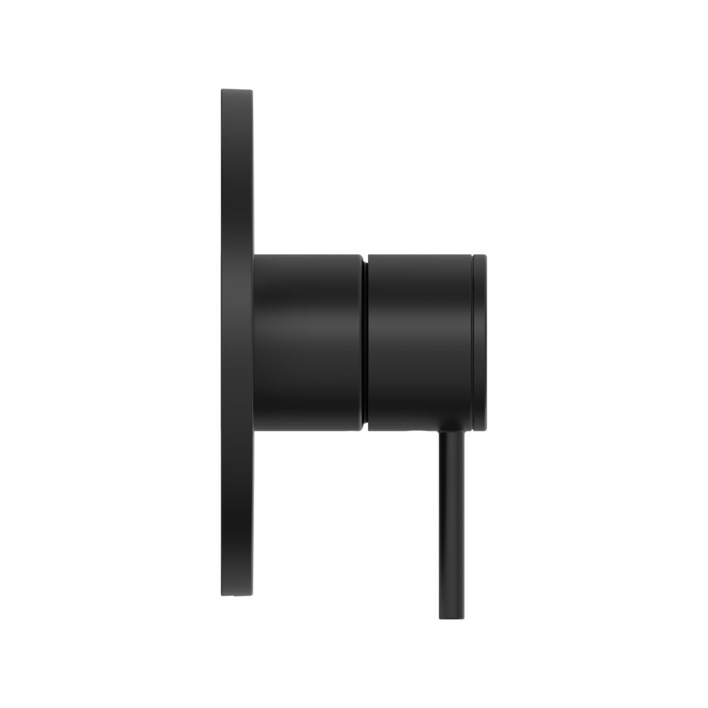 Grohe Atrio pressure balance valve trim with single lever handle in brushed dark finish.