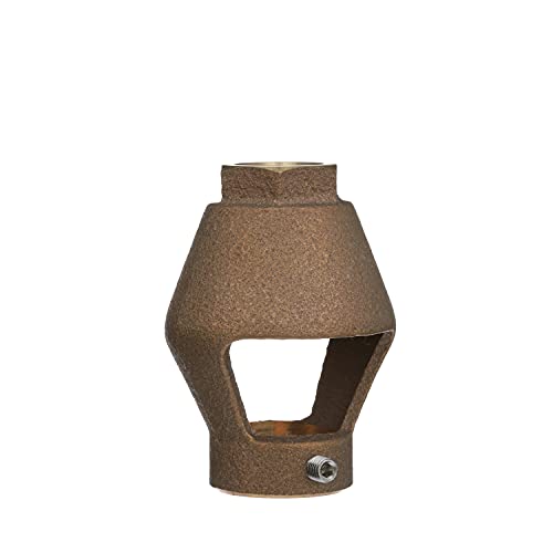 Bronze air gap component with threaded top connection and open center chamber design.
