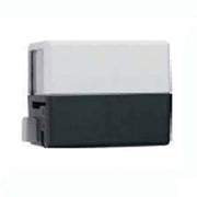 White and black rectangular 24V actuator with normally open valve control mechanism.