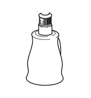 Delta Leland stainless steel wand assembly with cylindrical spray head and threaded collar connection.