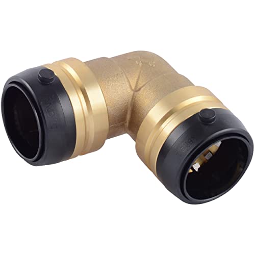 Sharkbite 1-1/4 in. Push-to Connect Brass 90-Degree Elbow Fitting - UXL0235