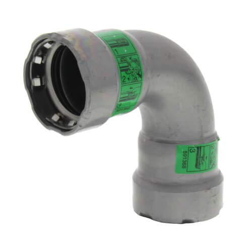 Viega MegaPress 3/4" Press 90-Degree Elbow in Carbon Steel, Zinc-Nickel Coating - 25205