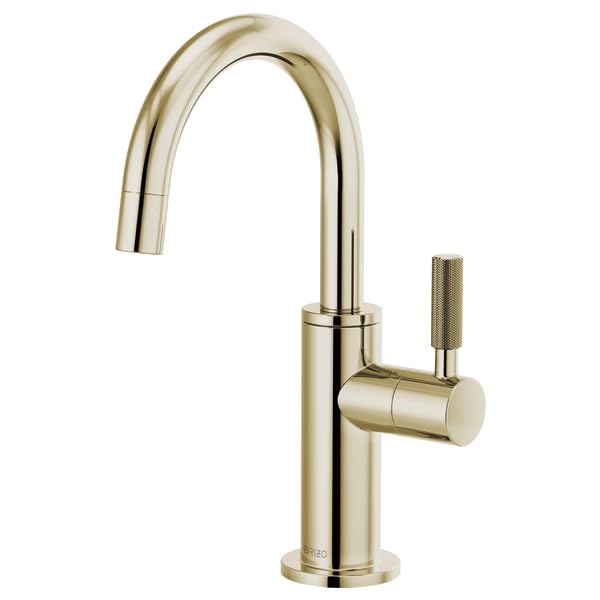 Brizo Litze Beverage Faucet with Arc Spout & Knurled Handle