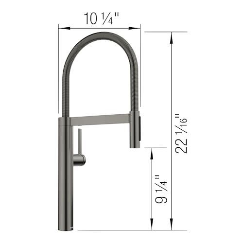 Blanco Culina Kitchen Faucet 1.5 GPM in Satin Dark Steel - 527475