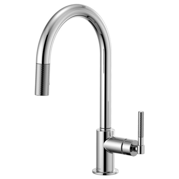 Brizo Litze Pull-Down Faucet with Arc Spout & Knurled Handle
