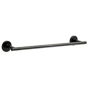 Venetian bronze cylindrical towel bar with round wall-mounted brackets on each end.