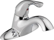 Delta Classic Single Handle Centerset Bathroom Faucet with Plastic Drain & Pop Up