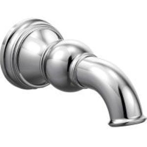 Moen Weymouth 1/2 Inch Slip Fit Connection Non Diverting Tub Spout in Chrome - S12105
