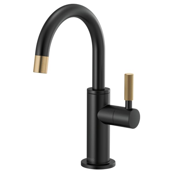 Brizo Litze Beverage Faucet with Arc Spout & Knurled Handle