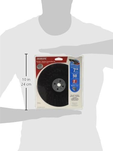 Diablo 7-inch conversion kit in packaging showing black circular saw blade and blue accessories card.