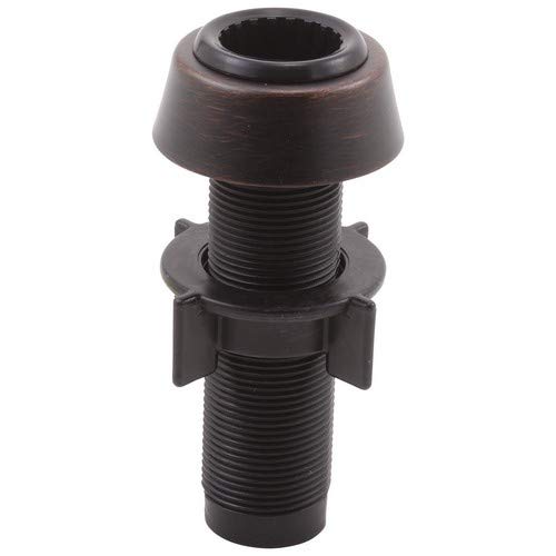 Venetian bronze spray support assembly with threaded stem, dome cap, and mounting collar for kitchen faucet.