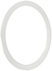 Gray rubber oval ring with hollow center, shown against white background.