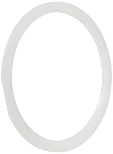 Gray rubber oval ring with hollow center, shown against white background.