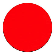 Red circular sanding disc with black edge outline.