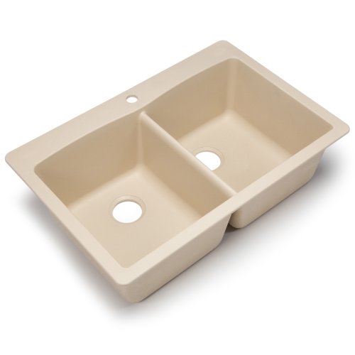 Blanco Diamond Equal Double Bowl Granite Composite Sink 33" x 22" Drop-In or Undermount - 441217