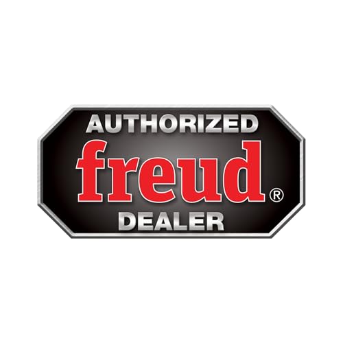 Authorized Freud Dealer badge with black background, red and white text, and silver border.