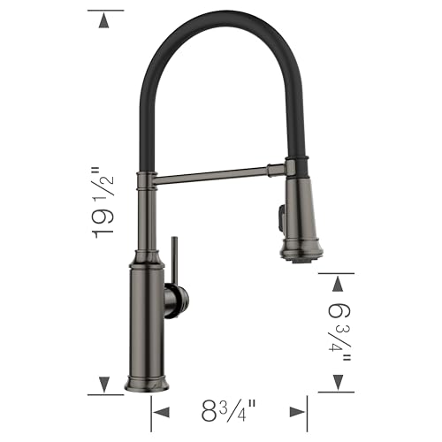 Blanco Semi-Pro Faucet 1.5 GPM in Satin Dark Steel - 443264
