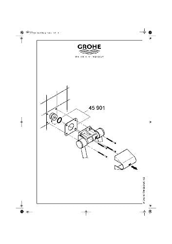 Grohe 45901000 seal kit technical diagram showing component assembly and parts layout.
