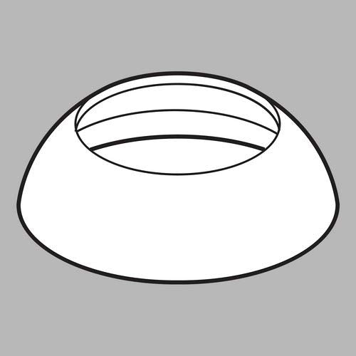 Stainless steel bonnet cap with rounded dome shape and elliptical opening at top.