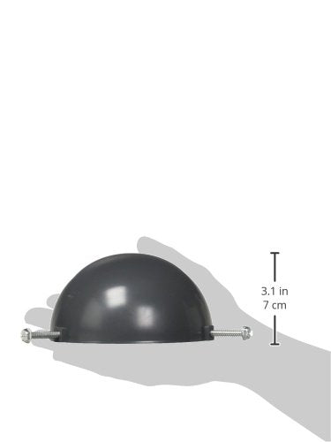 Oatey 3 in. x 4 in. Mushroom Vent Cap for Roof Vent Pipes in Gray - 43805