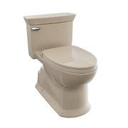 Toto Soiree One Piece Elongated Universal Height Toilet with CEFIONTECT 1.28 GPF with SS124 SoftClose Seat in Bone