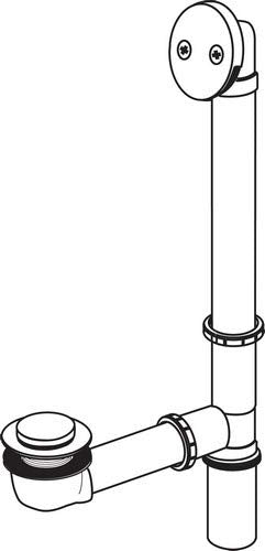 Delta RP293 Bath Waste Assembly in Chrome Finish