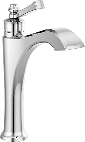 Delta Dorval Single Handle Mid-Height Vessel Bathroom Faucet with Lever Handle