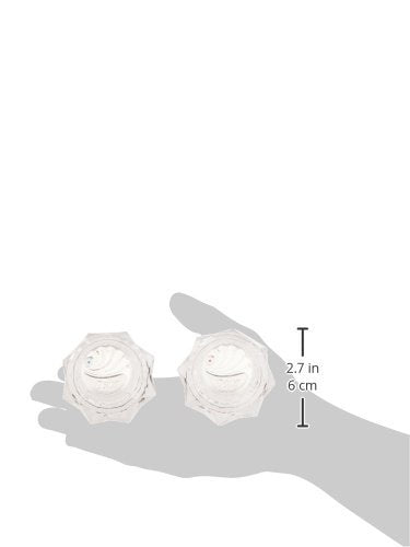Clear knob handle kit for Delta H41 faucet displayed in hand with measurement scale showing 2.7 inches height.
