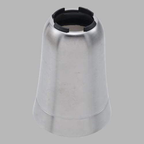 Stainless steel valve sleeve with Arctic finish and black locking tabs at the top opening.