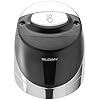 Black and chrome cylindrical retrofit kit with white circular top button.
