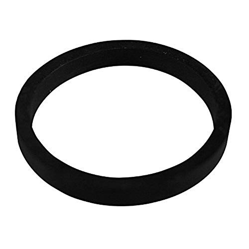 Black rubber gasket ring with 1-1/2 inch slip joint opening.