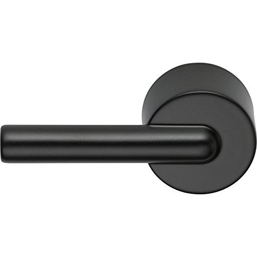Black cylindrical tank lever with rounded handle and circular mounting plate.