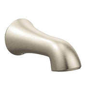 Moen Wynford Replacement Tub Non Diverter Spout 1/2 Inch Slip Fit Connection in Brushed Nickel - 195386BN