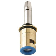Chicago Faucets ceramic cartridge with long chrome stem, brass body, and blue rubber seal.