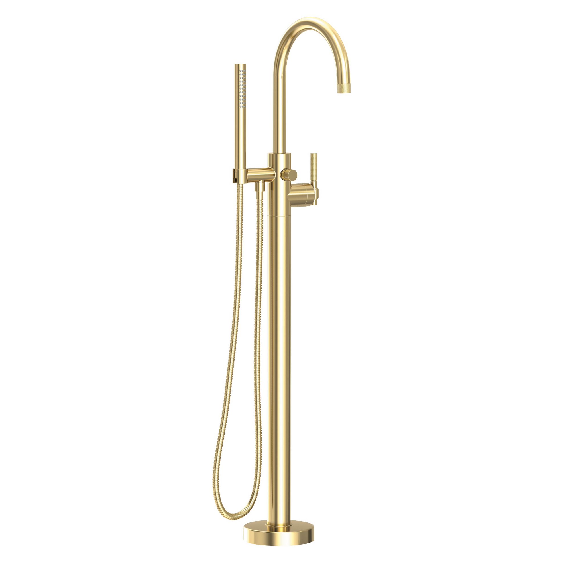 Newport Brass Muncy Floor Mounted Single Hole Tub Filler with Hand Shower