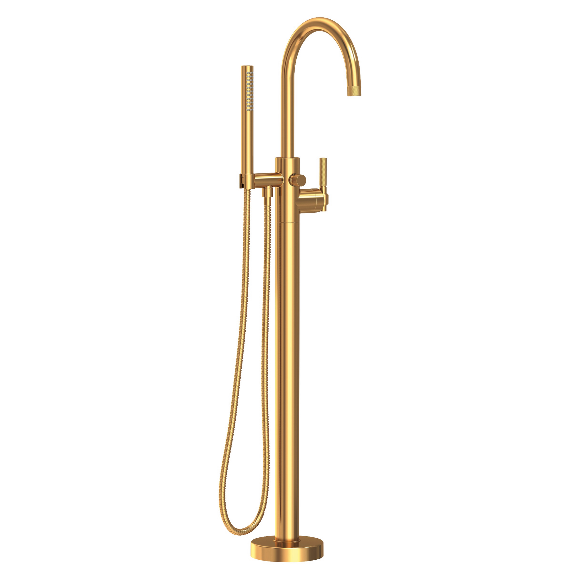 Newport Brass Muncy Floor Mounted Single Hole Tub Filler with Hand Shower