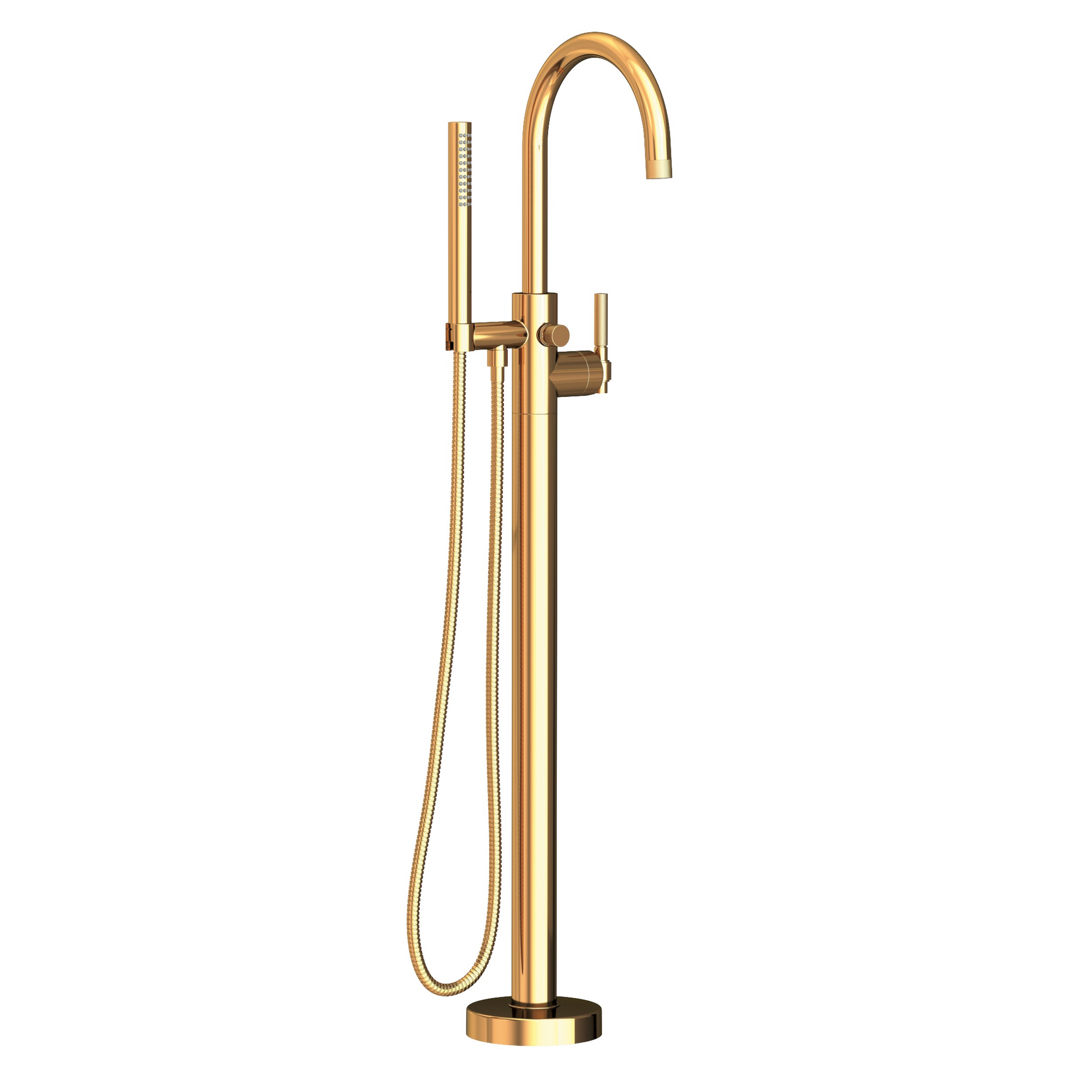 Newport Brass Muncy Floor Mounted Single Hole Tub Filler with Hand Shower